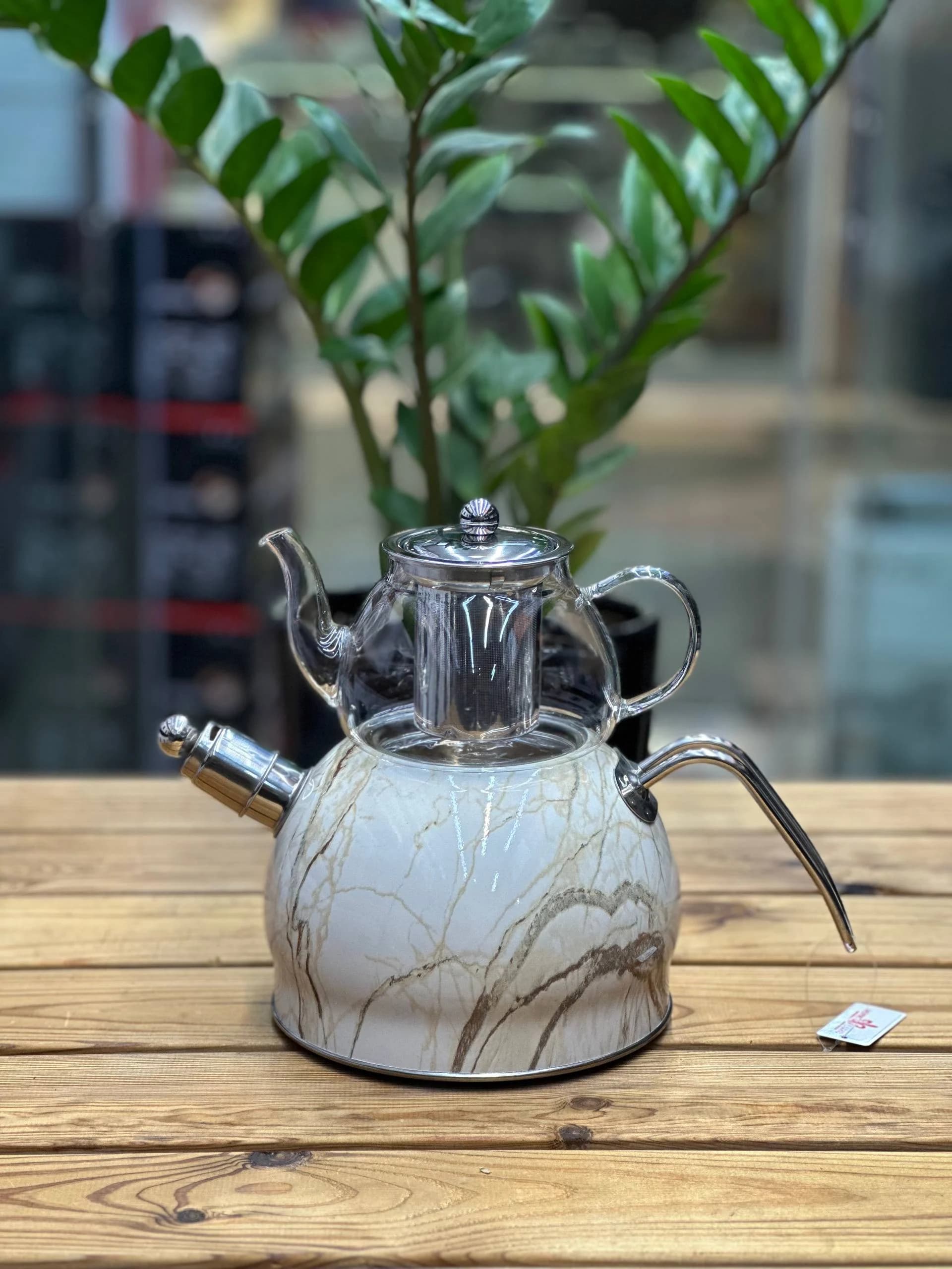 کتری قوری 3 لیتر سوتی ماربل — تصویر ۳