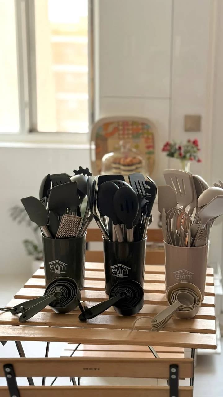 ست کفگیر ملاقه و ابزار + لوازم قنادی — تصویر ۳