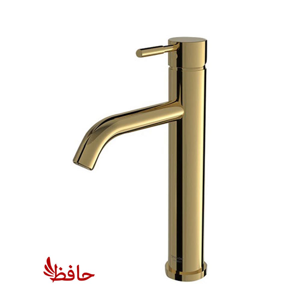 شیر روشویی پایه بلند شودر مدل مارینو طلایی