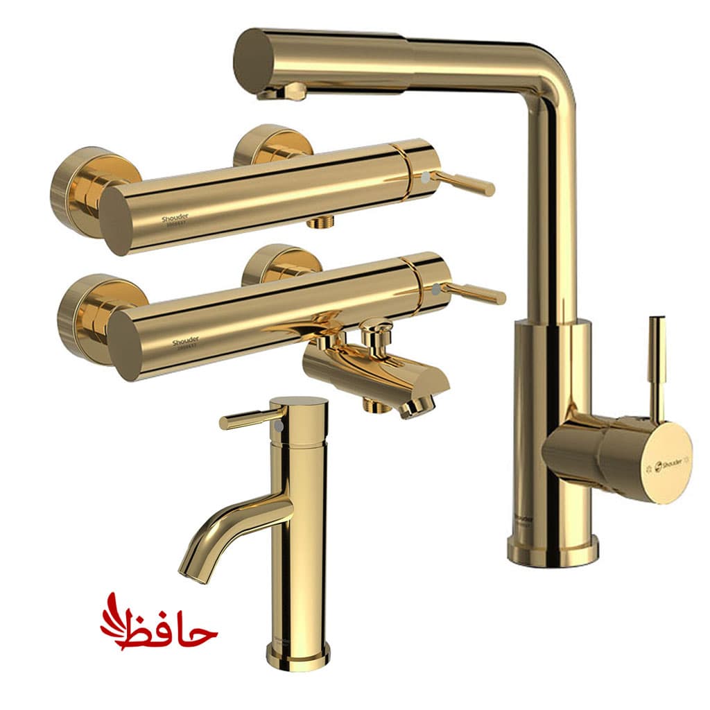 ست شیرالات شودر مدل مارینو طلایی
