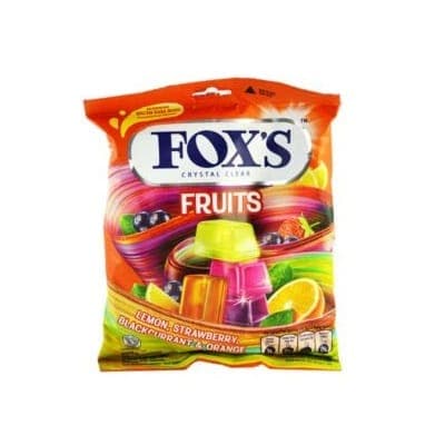آبنبات پاکتی فاکس FOXS باطعم لیمو و توت سیاه