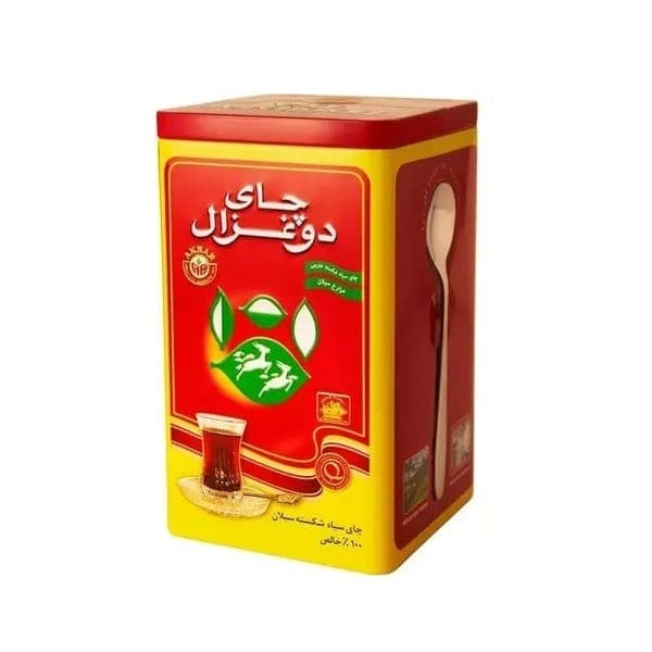 چای سیاه ساده دوغزال وزن 450 گرم