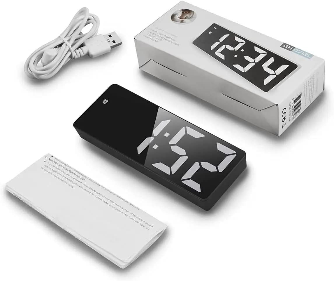 ساعت دیجیتال رومیزی / دماسنج GH 0712L — تصویر ۵