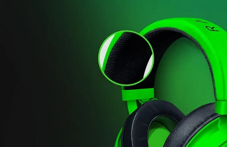 هدست گیمینگ باسیم ریزر RAZAER مدل Kraken Green — تصویر ۵