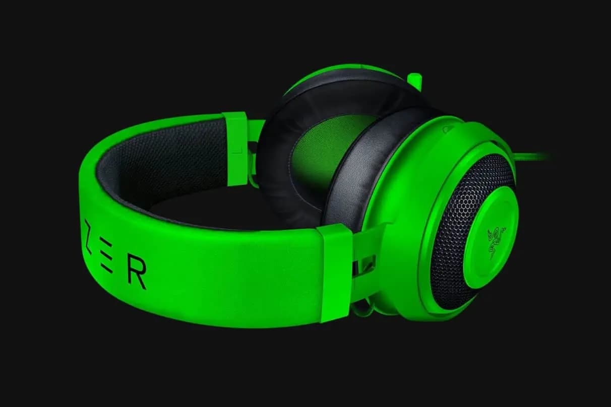 هدست گیمینگ باسیم ریزر RAZAER مدل Kraken Green — تصویر ۲