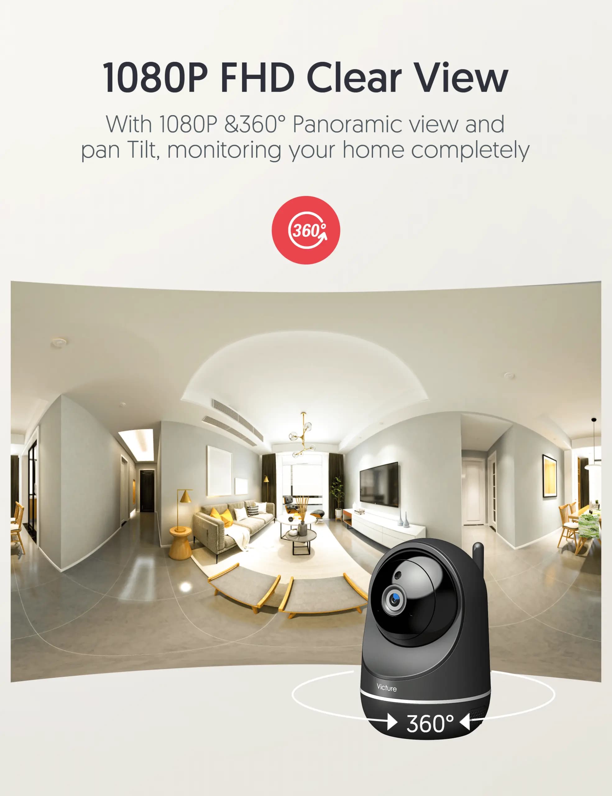 دوربین کنترل کودک ویکتور Victure مدل PC650 — تصویر ۴