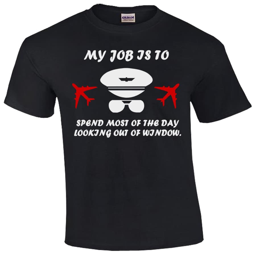 تیشرت خلبانی مدل My job is to — تصویر ۲
