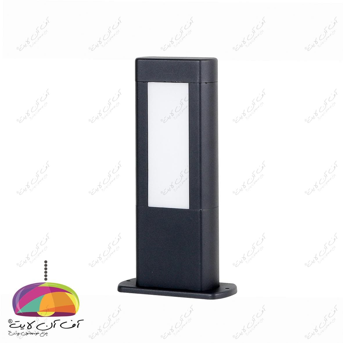 چراغ حیاطی پارکی 30 سانتی مدل لایت باکس شعاع الکتریک
