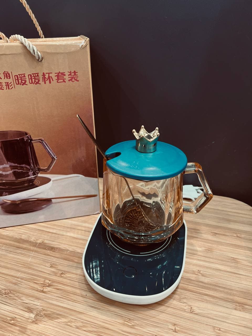 لیوان تک با وارمر برقی Q6601-3 — تصویر ۴