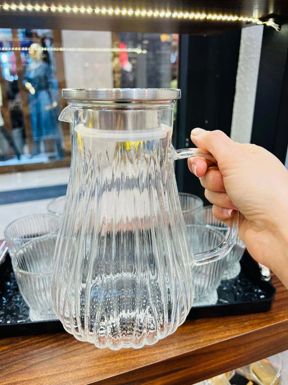 سینی و پارچ و لیوان ست Q5875-7TB — تصویر ۵