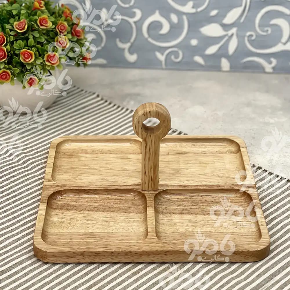 اردو رابر مربع دسته دار چوبی R26