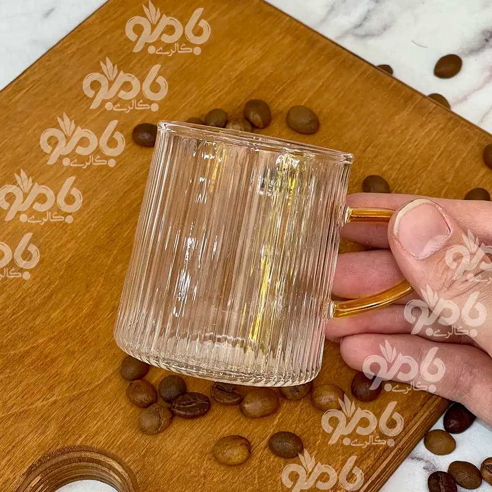 شات پیرکس شیاردار دسته رنگی تکی — تصویر ۲