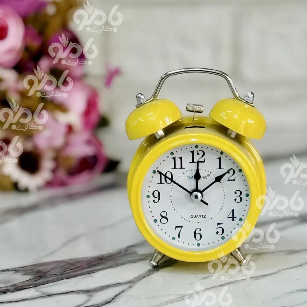ساعت رومیزی داخل ساده رنگی قطر7سانت