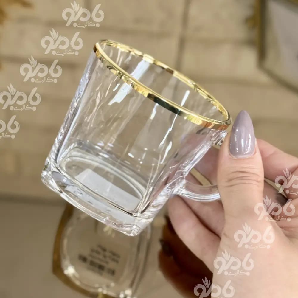 فنجان کار b89 لب طلایی