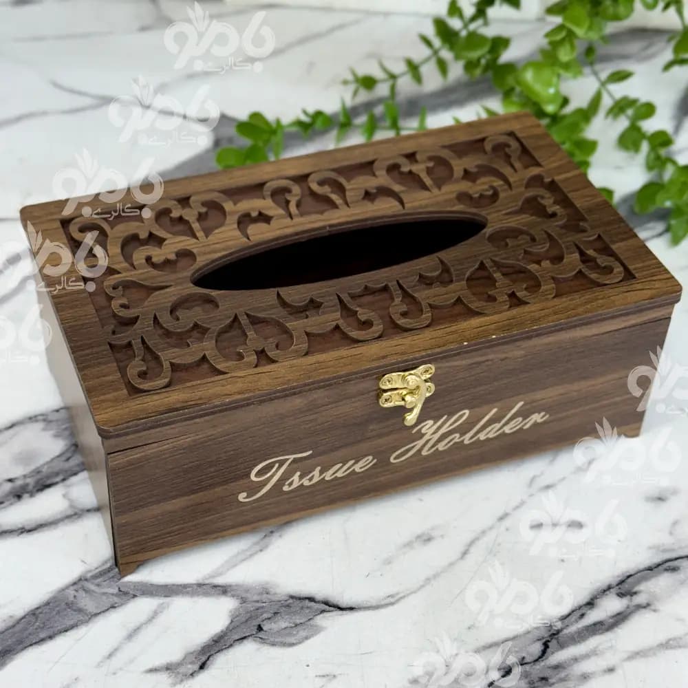 جادستمال لیزری مشبک چوبی