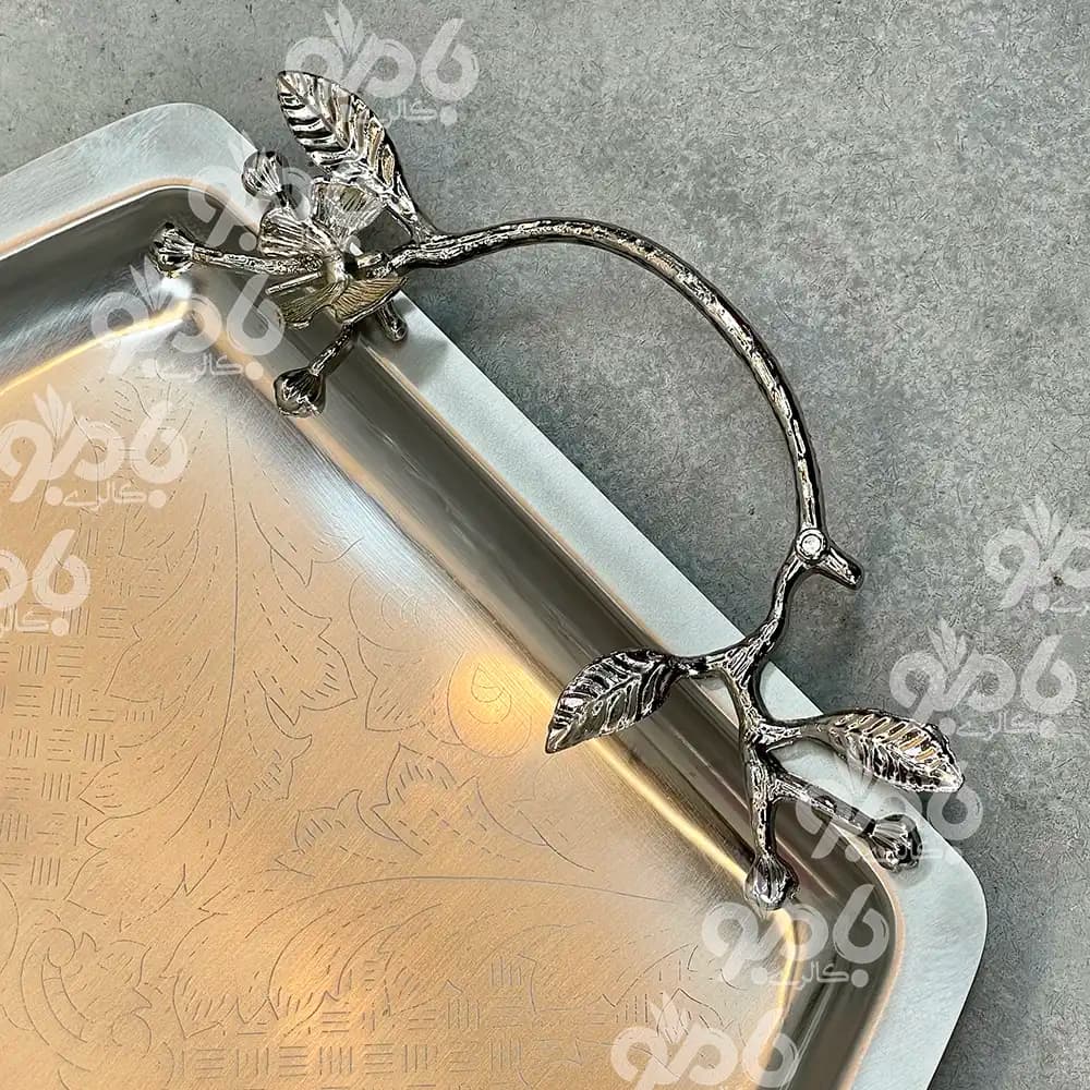 سینی فلزی سالینو کرومی هلالی بزرگ 80082ks — تصویر ۲
