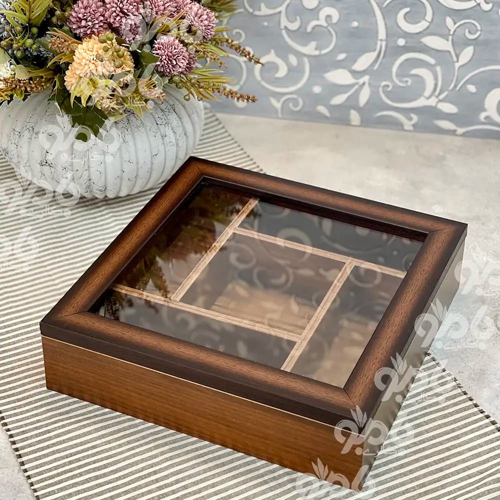 تیبگ چوبی 5خانه مربع رز 29*29
