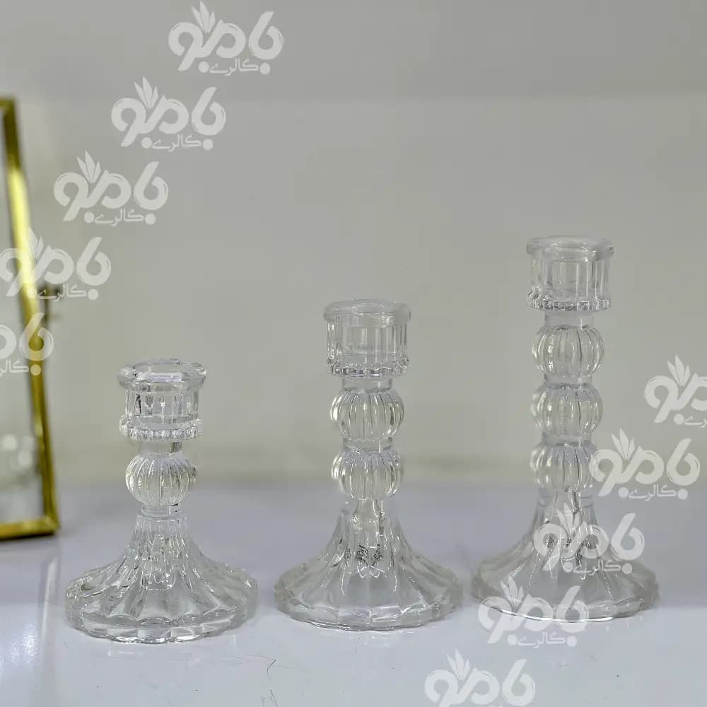 جاشمعی شیشه ای قلمی ساده — تصویر ۵