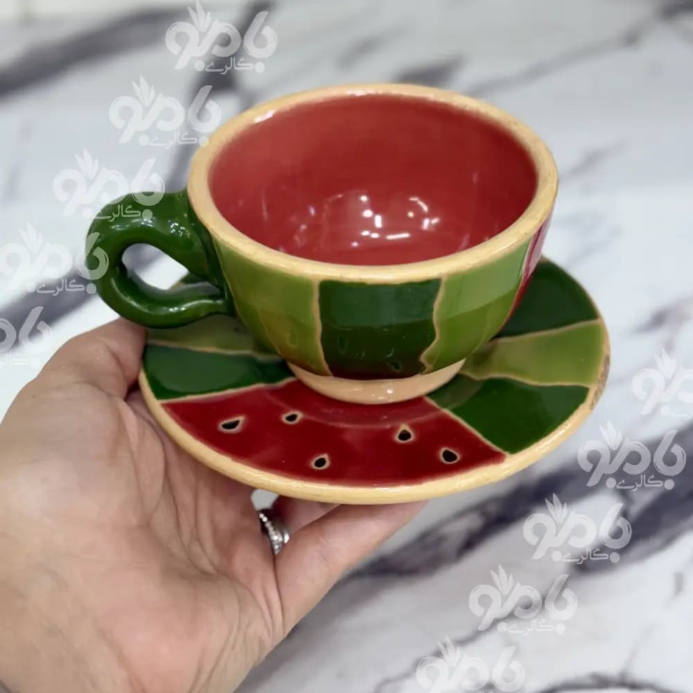 فنجان ونعلبکی هندوانه — تصویر ۲