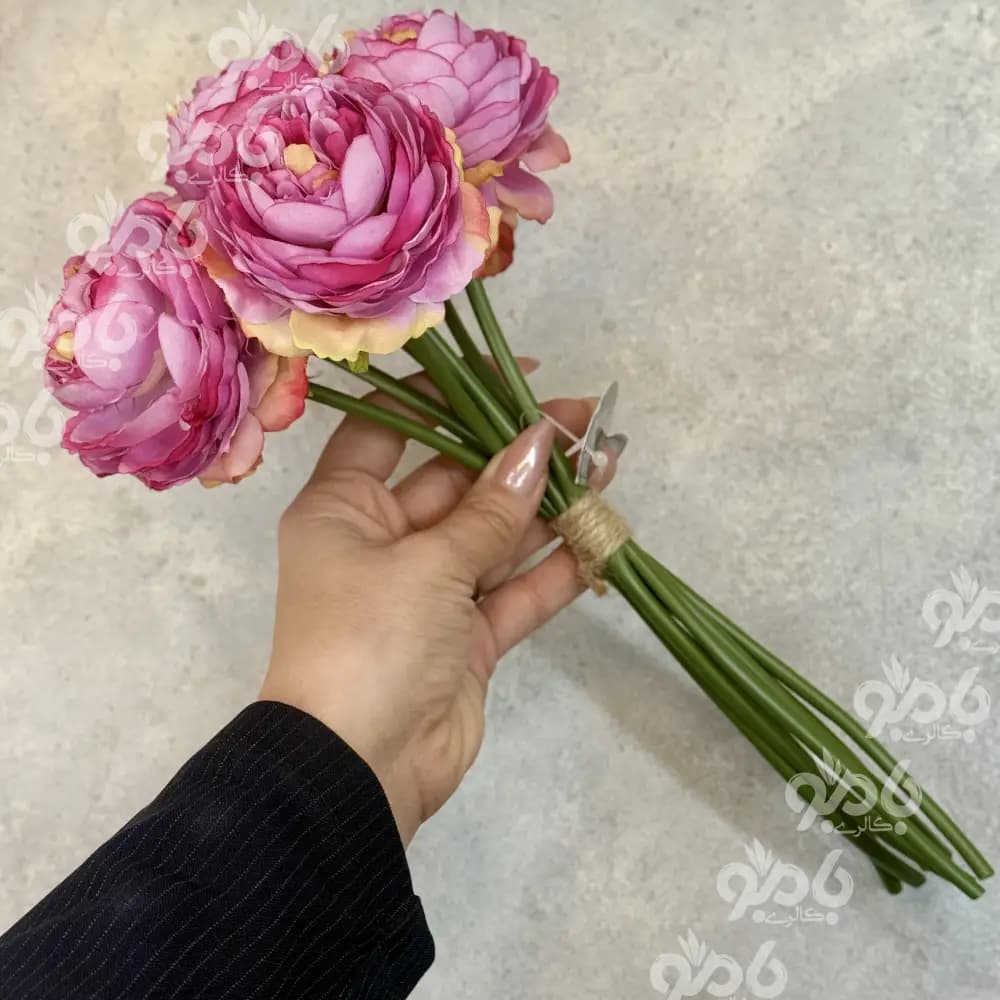 گل مصنوعی بوته ای نسترن 7گل Mـ2280