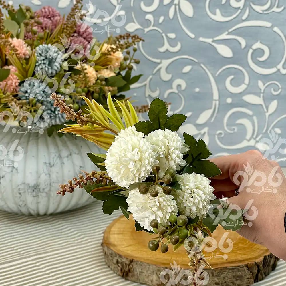 گل مصنوعی بوته ای میخک میوه دار 18511