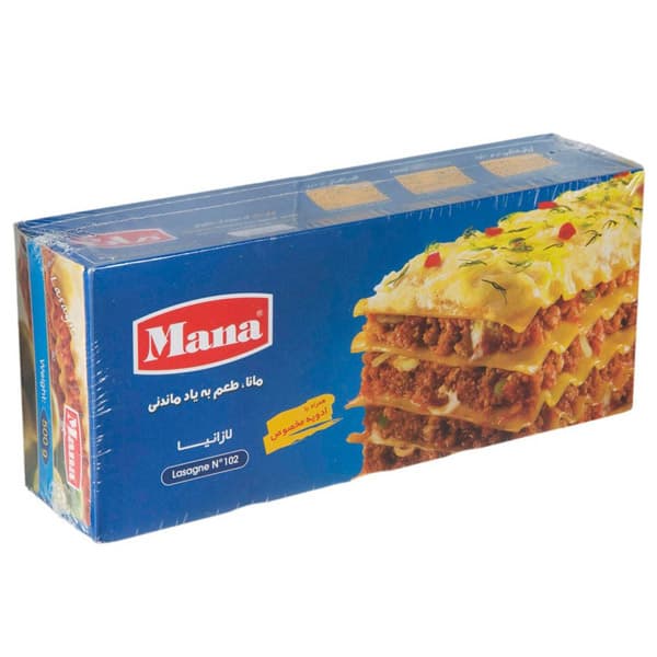 لازانیا 500 گرمی مانا