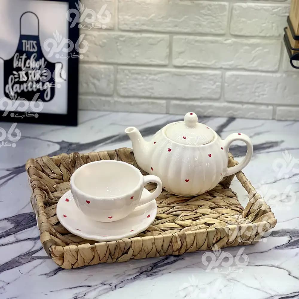 سینی حصیری وارداتی مستطیل لب کج — تصویر ۴
