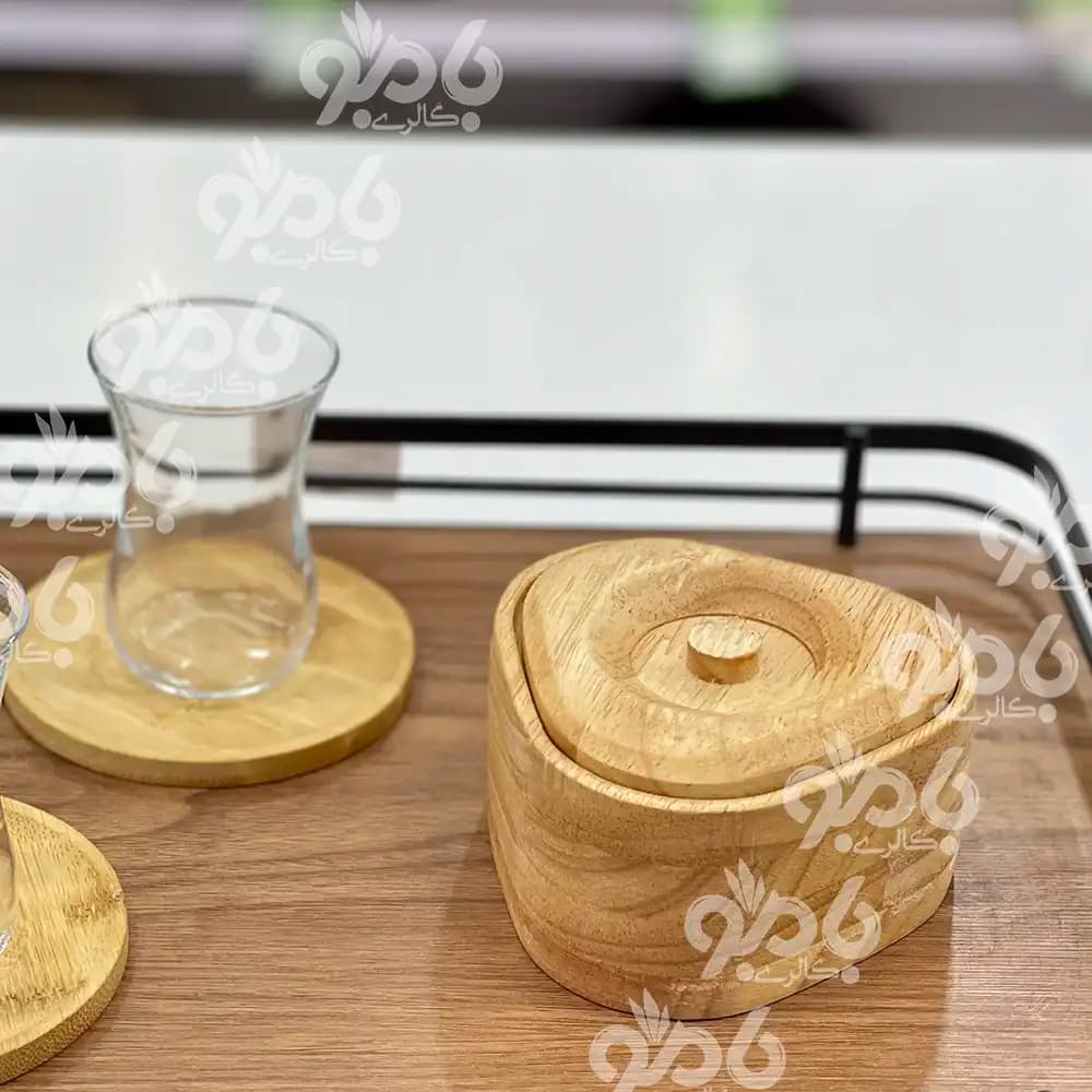 قندان چوبی رابر وود مثلث کد25 — تصویر ۳