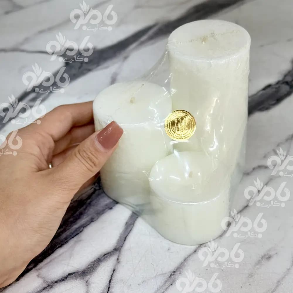 شمع استوانه سه سایز بلند قطر 5سانت — تصویر ۲