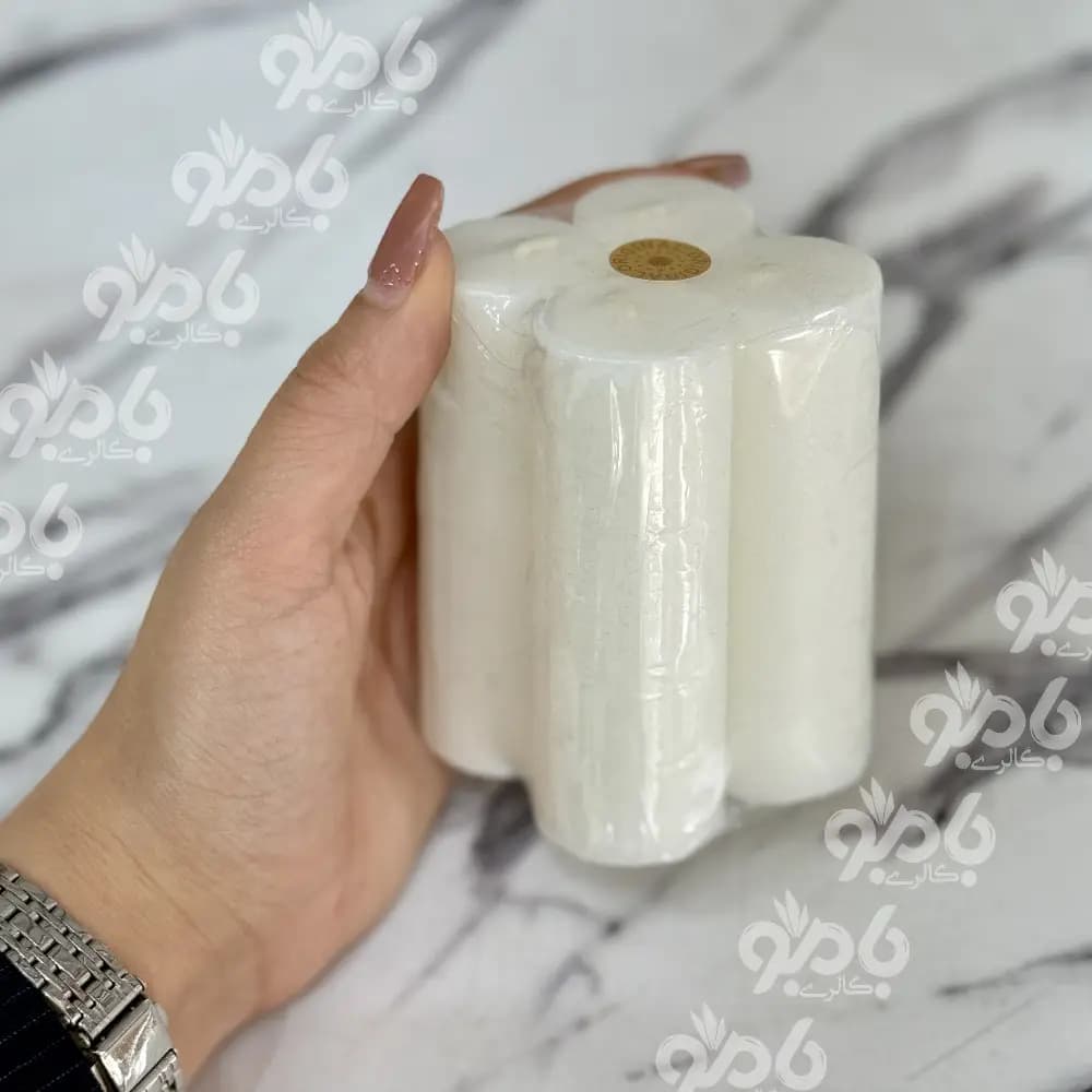 شمع استوانه 4 تایی ساده بلند قلمی — تصویر ۲