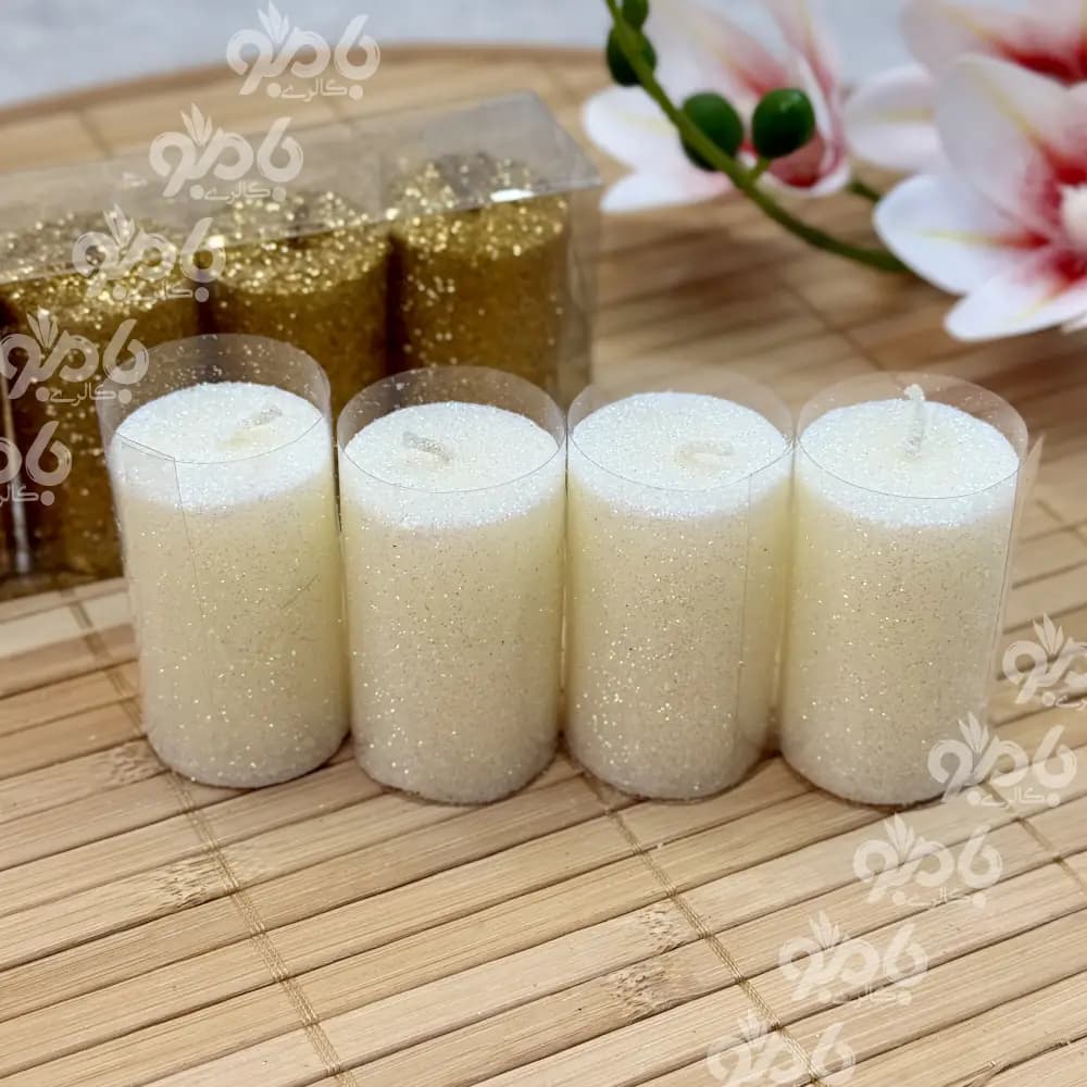 شمع استوانه 4عددی اکلیلی متوسط