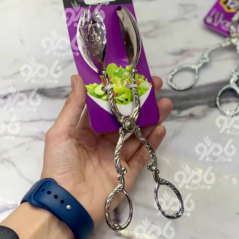 انبر سالاد زاماک استیل ویکتوریا سیلور K15 — تصویر ۲