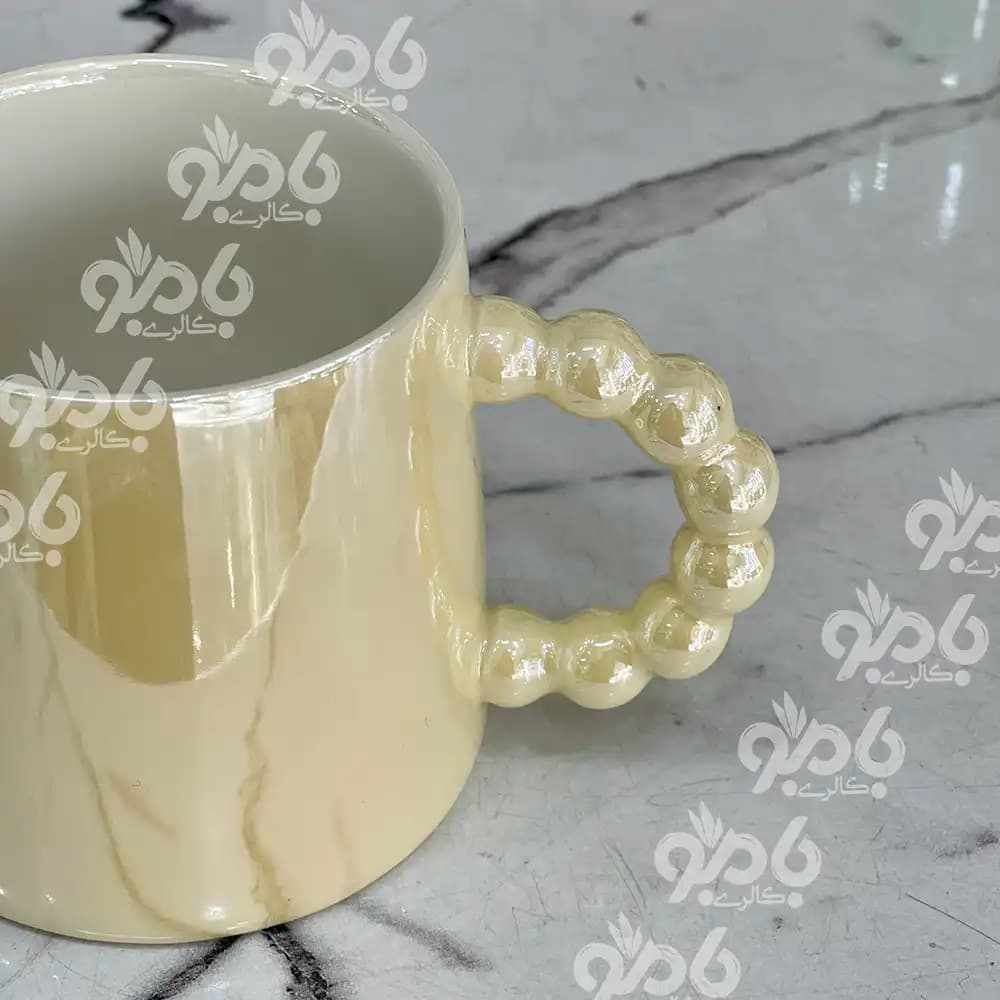 ماگ سرامیکی دسته مرواریدی هلوگرام — تصویر ۳