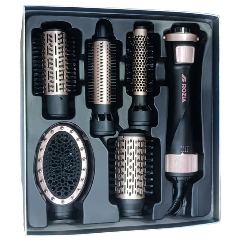 سشوار برس‌دار چرخشی 1000 وات روزیا مدل HC8115 5in1 — تصویر ۶