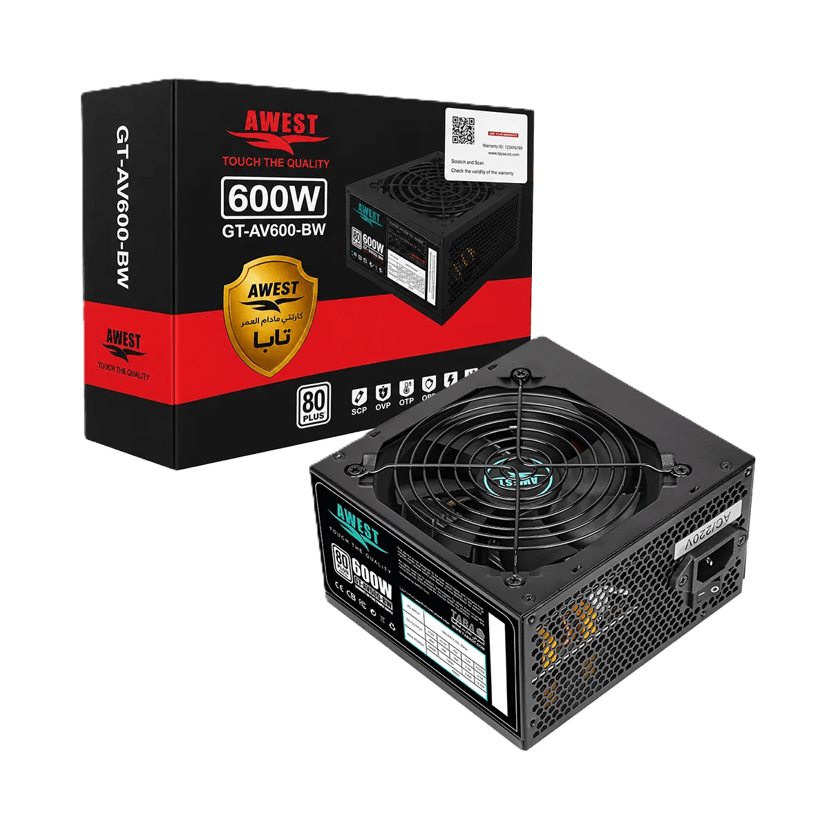 پاور ماژولار اوست مدل GT-AV600-BW 600W