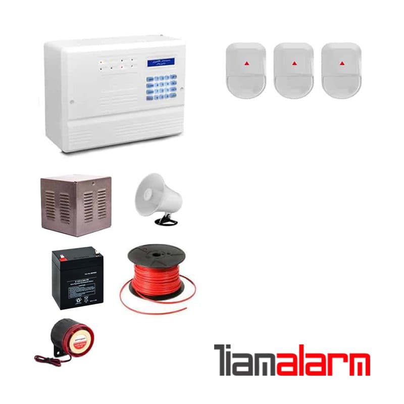 پکیج دزدگیر اماکن باسیم وزنی مدل فایروال سیم کارتی و تلفنی F10N3
