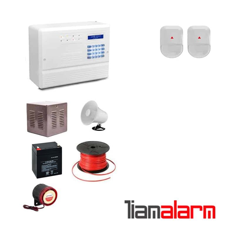پکیج دزدگیر اماکن باسیم وزنی مدل فایروال سیم کارتی و تلفنی F10N2