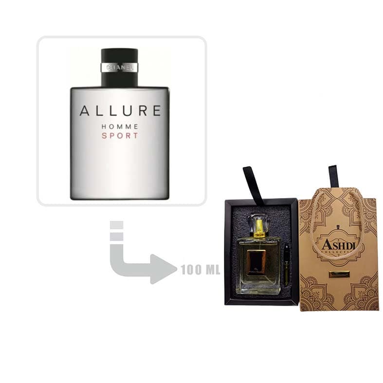 عطر ادکلن شنل الور هوم اسپرت مردانه 100 میل اشدی | Chanel Allure Homme Sport for Men Ashdi 100ml