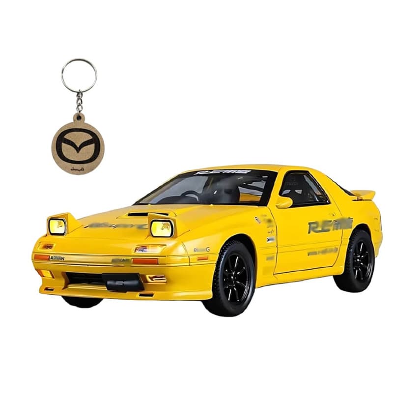 ماکت ماشین ناب سل مدل مزدا اسپرت فلزی موزیکال MAZDA RX7 همراه با جاسوییچی