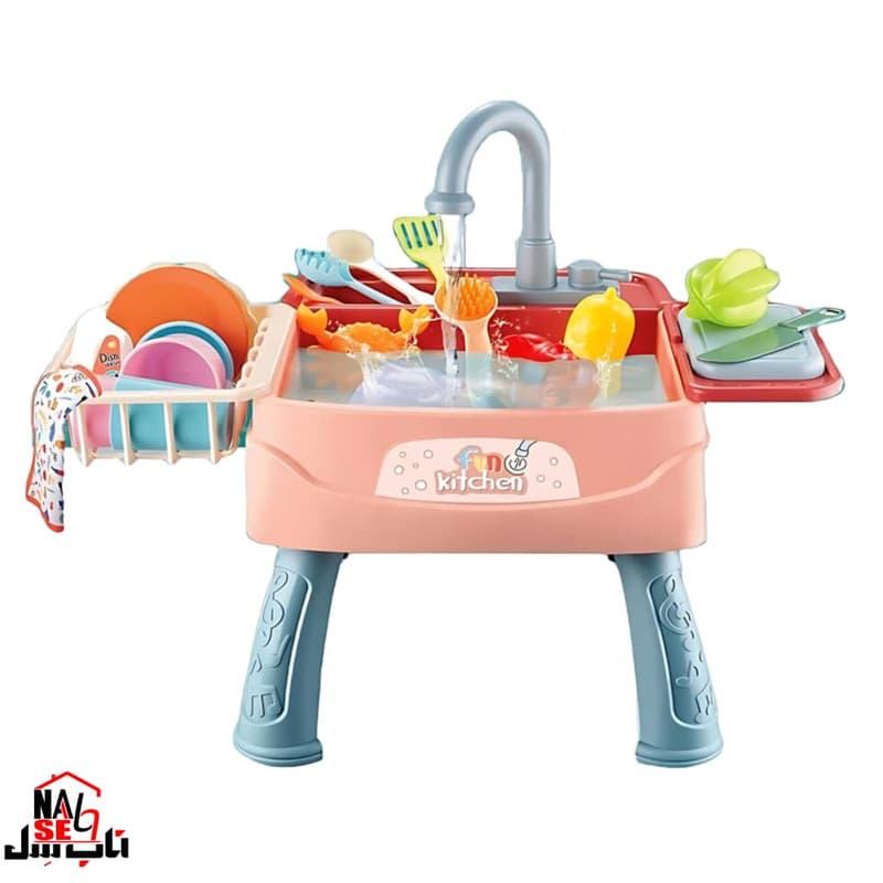 اسباب بازی ناب سل مدل سینک ظرفشویی FUN KITCHEN DISHWASHER 30PCS — تصویر ۲