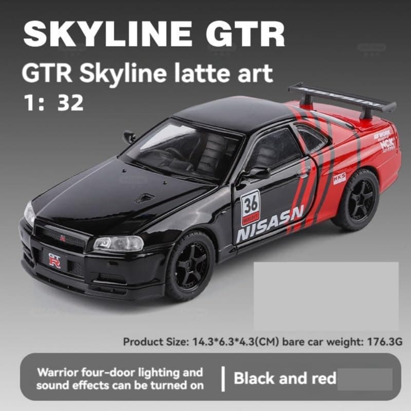 ماکت ماشین ناب سل مدل NISSAN SKYLINE GTR-R34 کد NAB001 — تصویر ۲