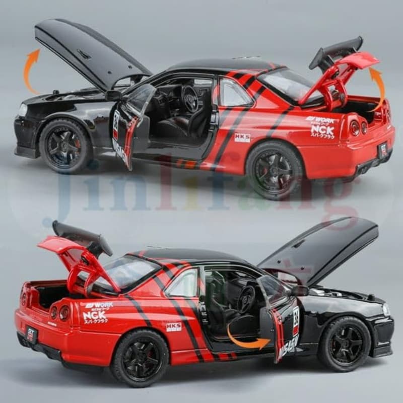 ماکت ماشین ناب سل مدل NISSAN SKYLINE GTR-R34 کد NAB001 — تصویر ۳