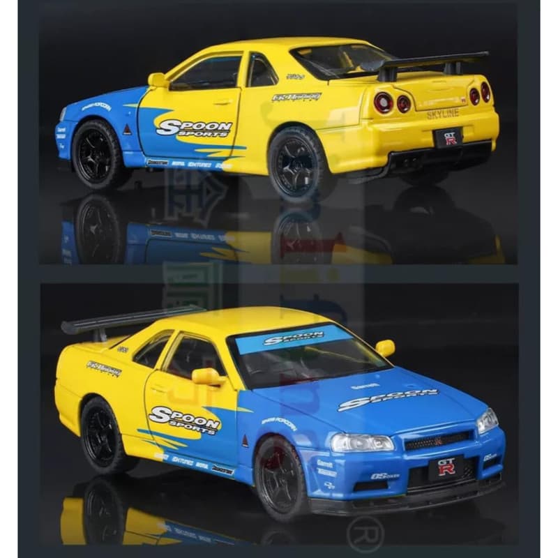 ماکت ماشین ناب سل مدل NISSAN SKYLINE GTR-R34 کد NAB002 — تصویر ۲