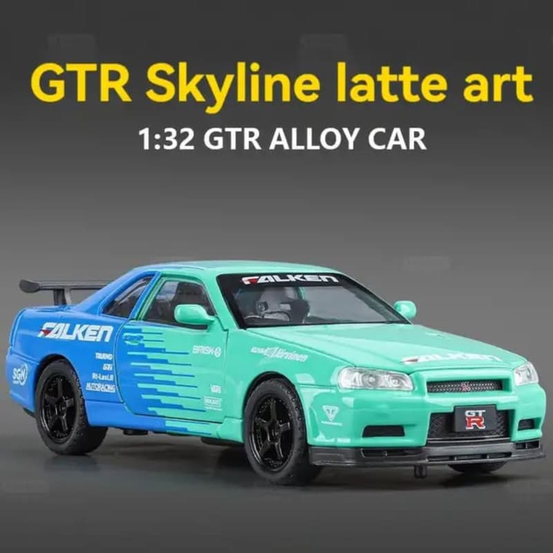 ماکت ماشین ناب سل مدل NISSAN SKYLINE GTR-R34 کد NAB003 — تصویر ۶