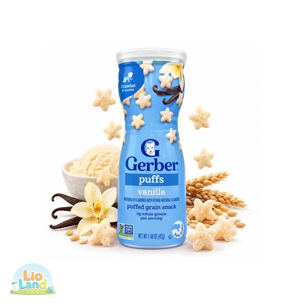پاف اسنک گربر Gerber طعم وانیل
