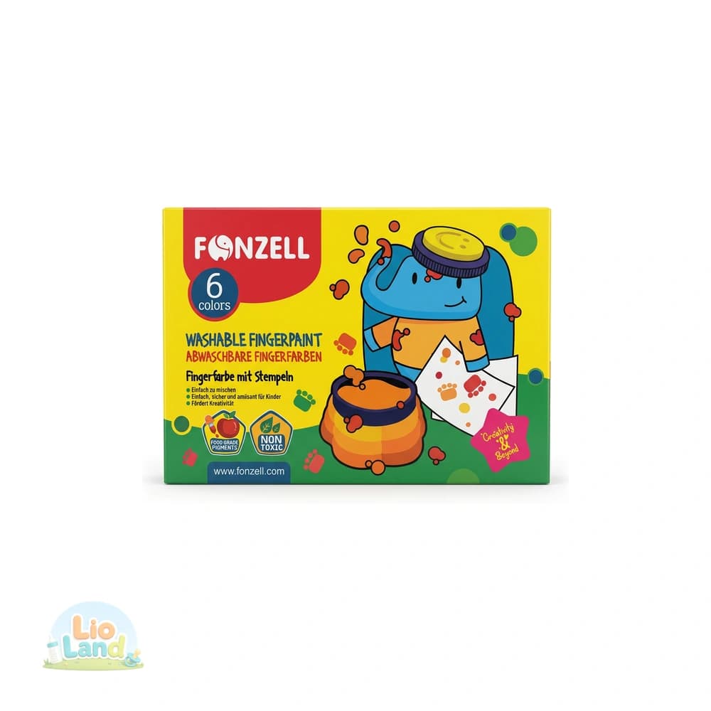ست رنگ انگشتی 6 رنگ فونزل قابل شست و شو Fonzell