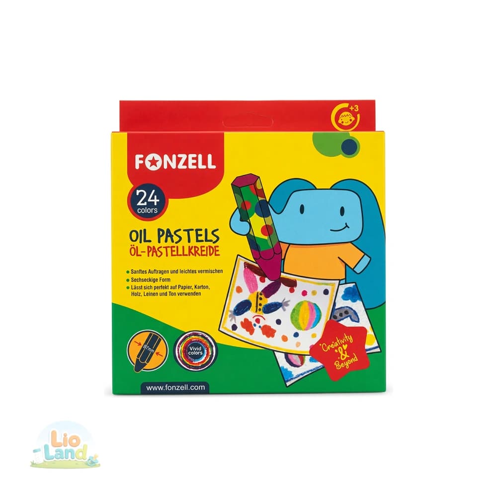 پاستل روغنی ۲۴ رنگ فونزل Fonzell