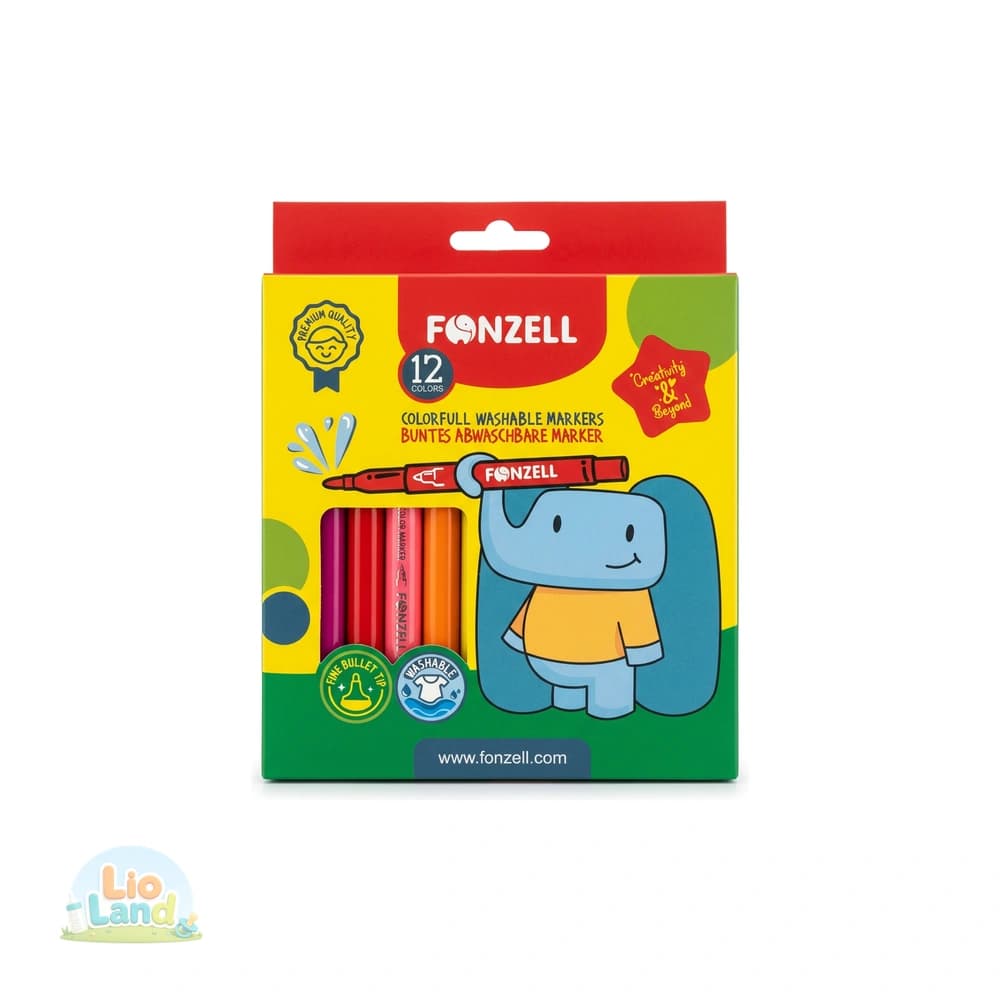ماژیک ۱۲ رنگ بولت دار فونزل Fonzell