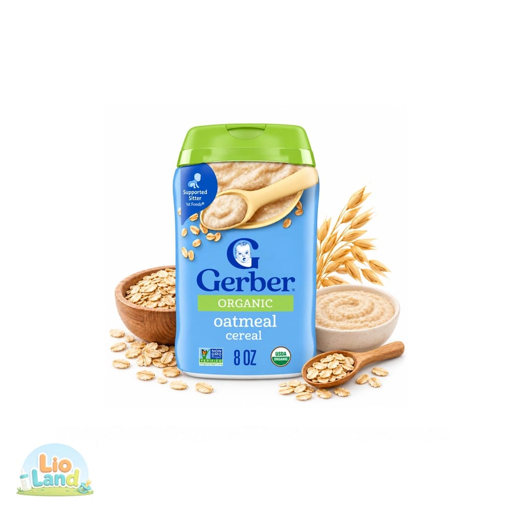 سرلاک بدون شیر ارگانیک گربر Gerber جو دوسر