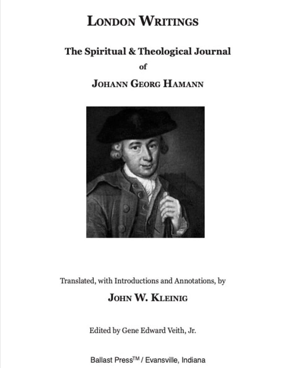 کتاب London Writings: The Spiritual & Theological Journal of Johann Georg Hamann